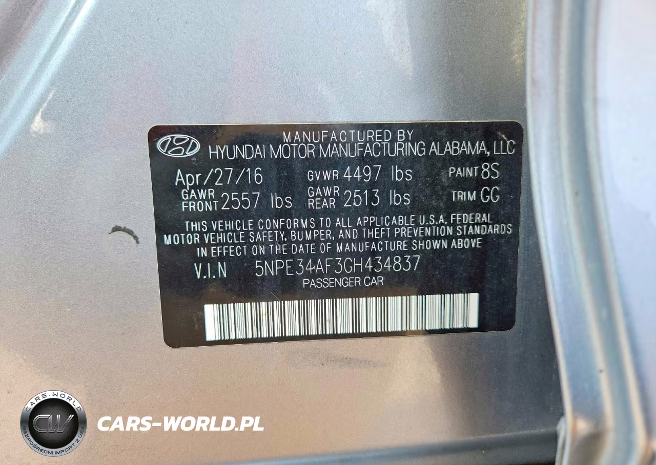 2016 Hyundai Sonata Limited VIN:5NPE34AF3GH434837 - 12