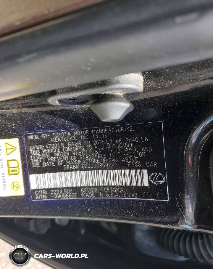 2018 Lexus Es 350 VIN:58ABK1GG2JU095977 - 12
