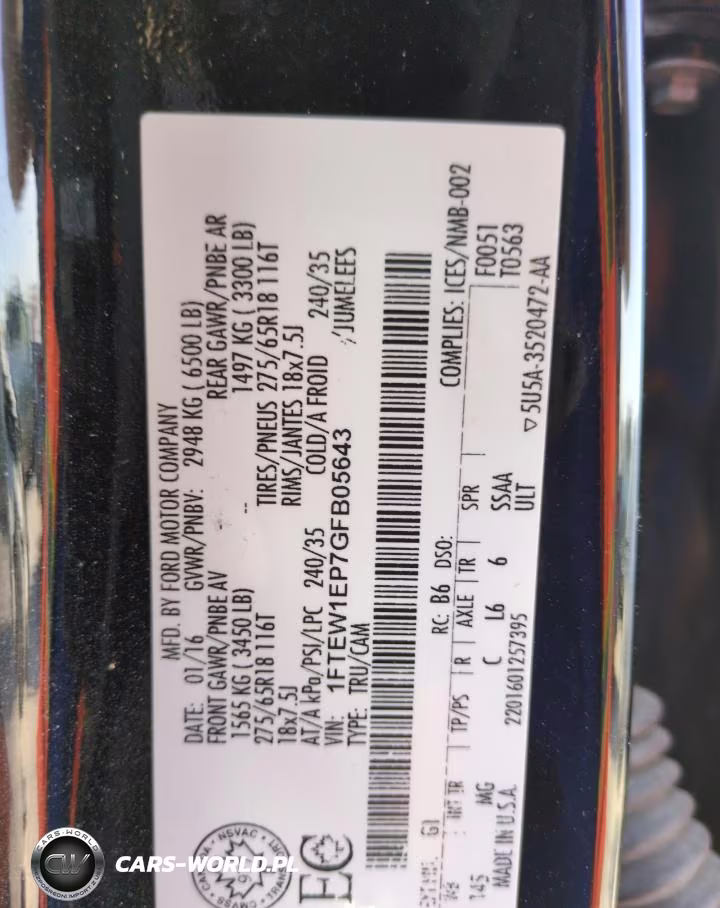 2016 Ford F150 Supercrew VIN:1FTEW1EP7GFB05643 - 13