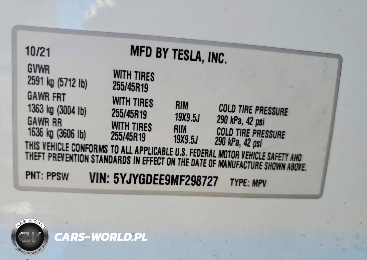 2021 Tesla Model Y VIN:5YJYGDEE9MF298727 - 13