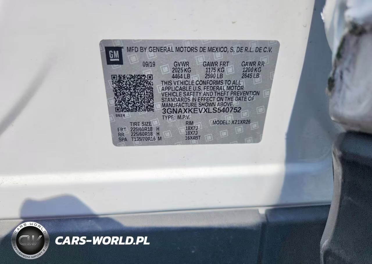 2020 Chevrolet Equinox Lt VIN:3GNAXKEVXLS540752 - 12