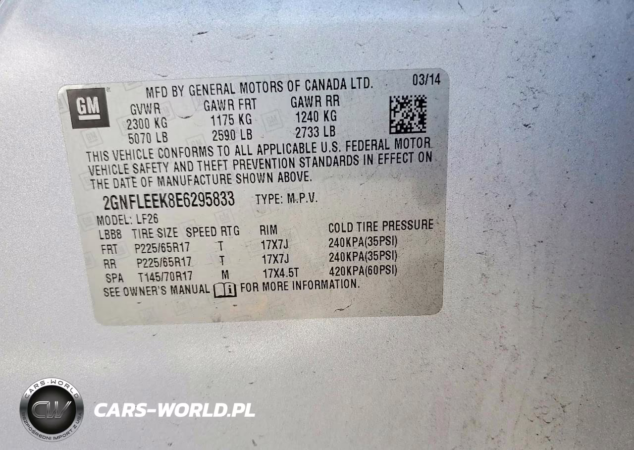 2014 Chevrolet Equinox Ls VIN:2GNFLEEK8E6295833 - 12