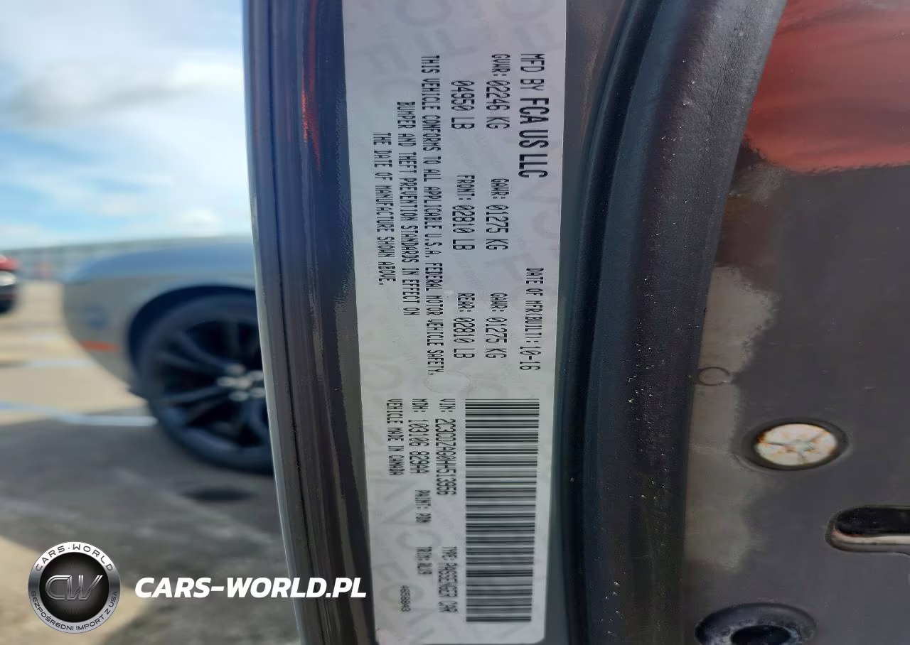 2017 Dodge Challenger Sxt VIN:2C3CDZAG0HH513956 - 13
