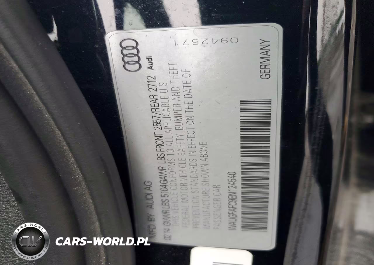2014 Audi A6 VIN:WAUGFAFC9EN124540 - 12