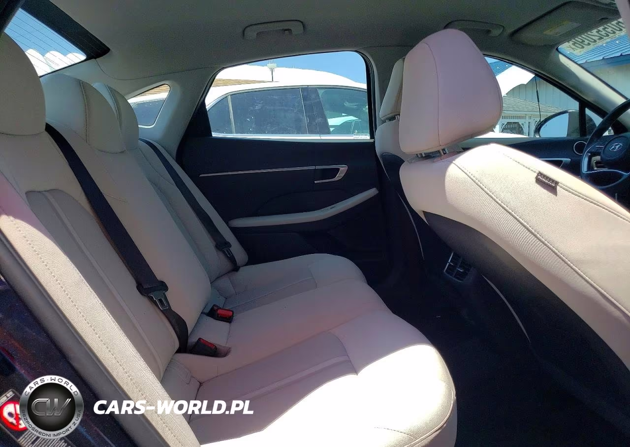 2021 Hyundai Sonata Hybrid Blue VIN:KMHL24JJ8MA036388 - 10