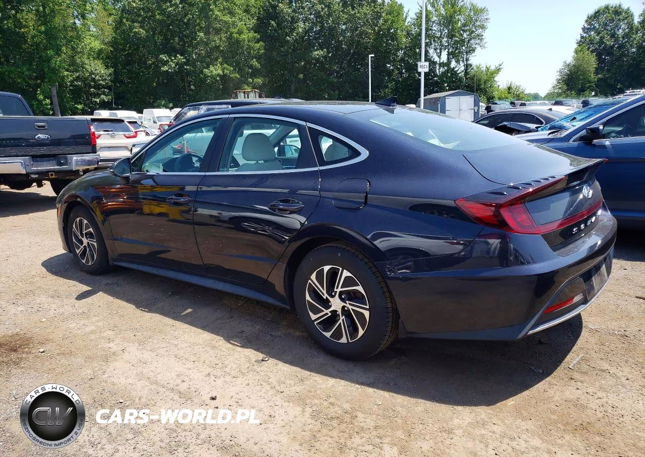 2021 Hyundai Sonata Hybrid Blue VIN:KMHL24JJ8MA036388 - 2
