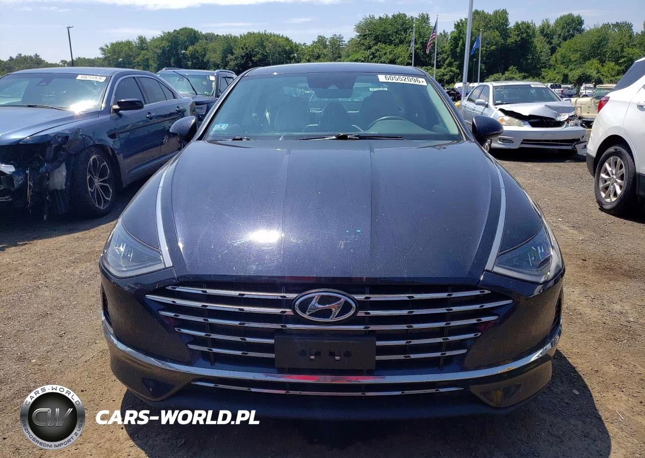 2021 Hyundai Sonata Hybrid Blue VIN:KMHL24JJ8MA036388 - 5
