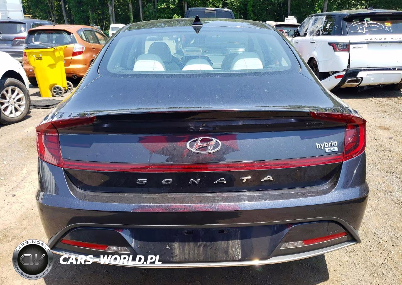 2021 Hyundai Sonata Hybrid Blue VIN:KMHL24JJ8MA036388 - 6