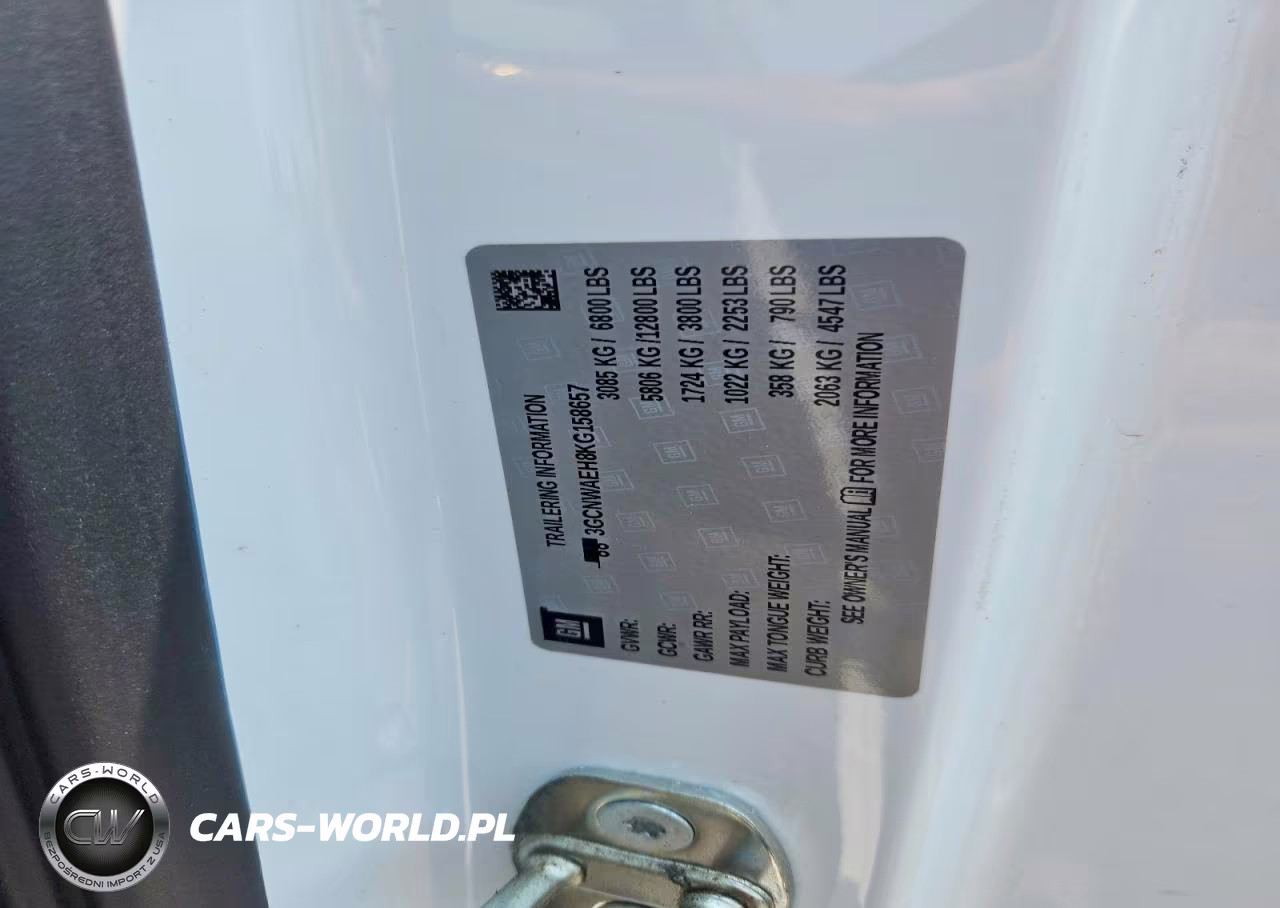 2019 Chevrolet Silverado C1500 VIN:3GCNWAEH8KG158657 - 12