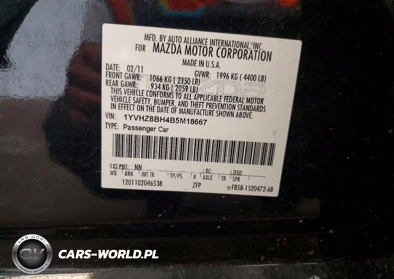 2011 Mazda 6 I VIN:1YVHZ8BH4B5M18667 - 12