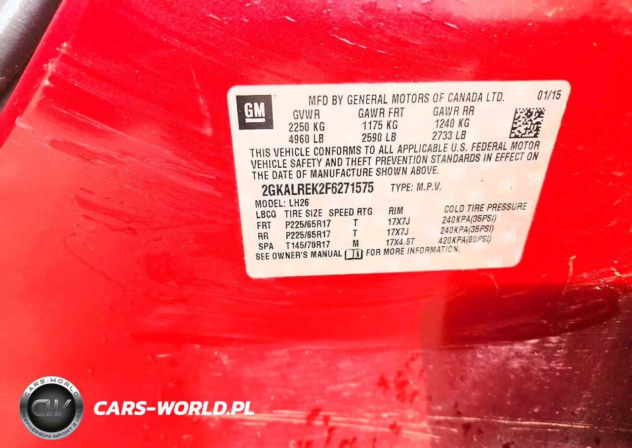 2015 GMC Terrain Sle VIN:2GKALREK2F6271575 - 13