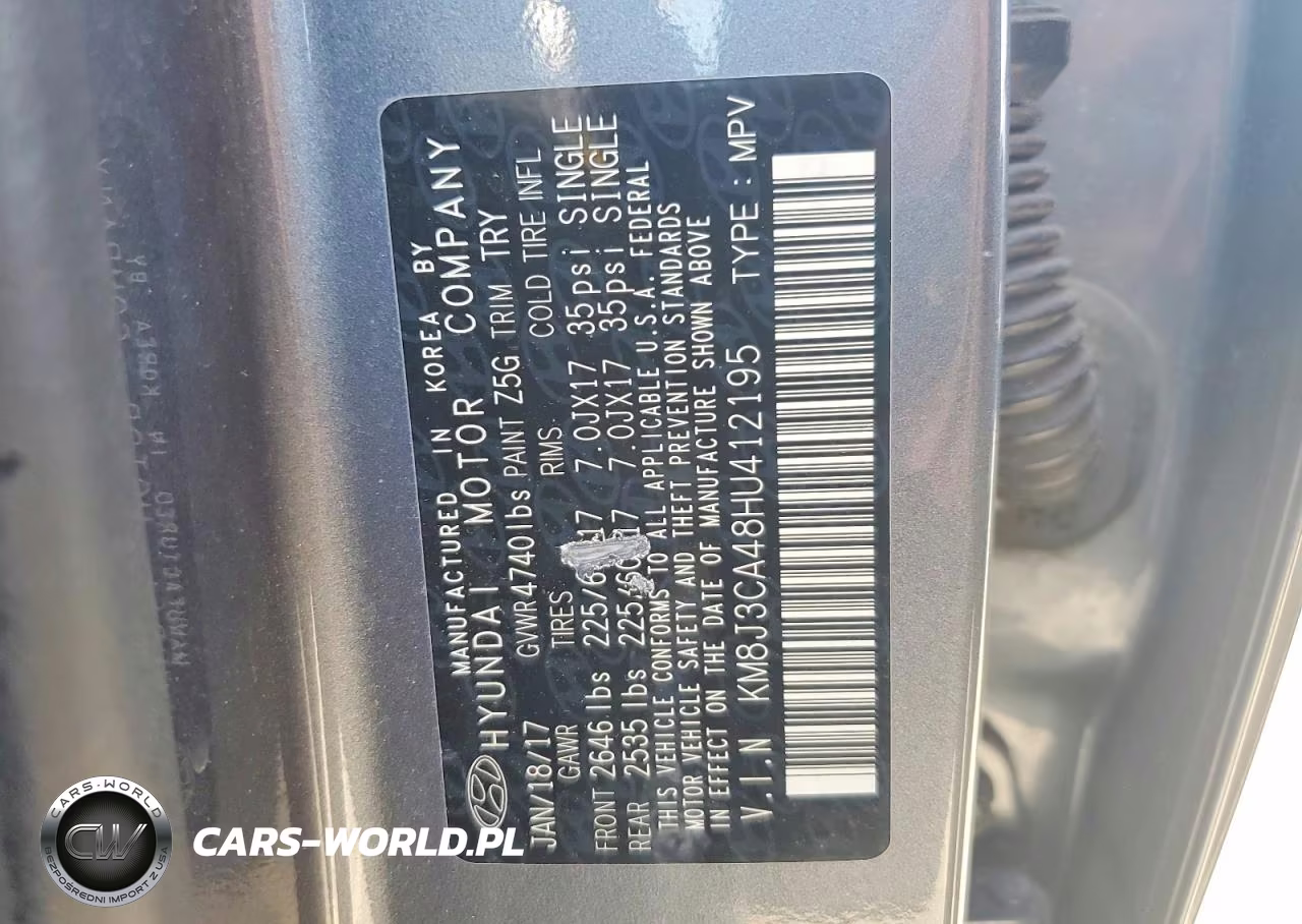 2017 Hyundai Tucson VIN:KM8J3CA48HU412195 - 13
