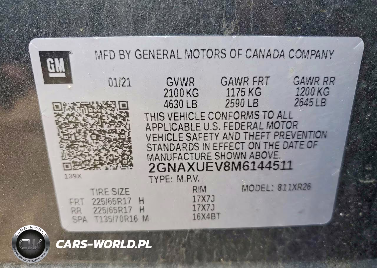 2021 Chevrolet Equinox Lt VIN:2GNAXUEV8M6144511 - 12