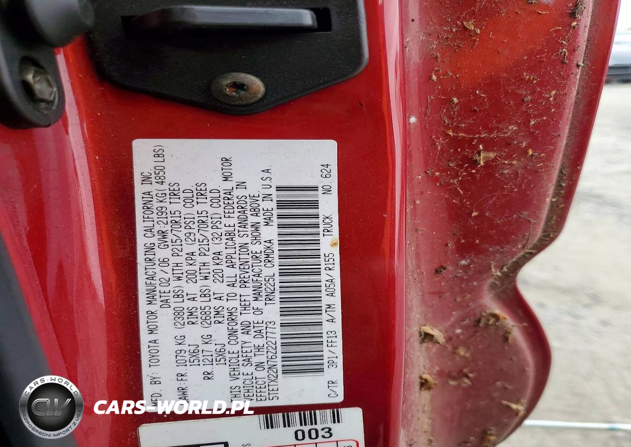 2005 Toyota Tacoma Sr5 Access Ca VIN:5TETX22N76Z227773 - 12