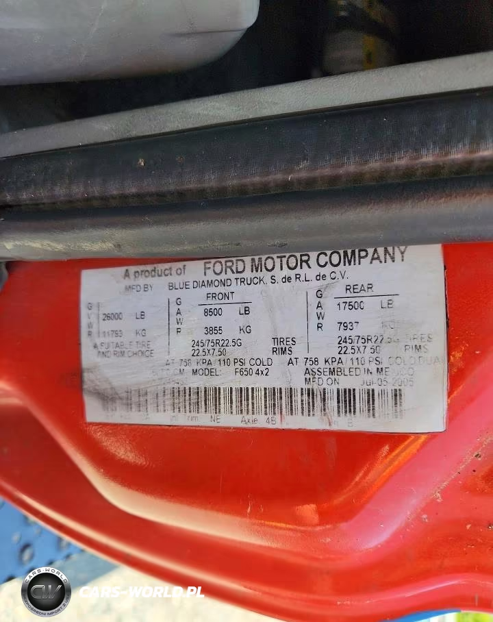 2006 Ford F650 Super Duty VIN:3FRNX65F26V248433 - 12