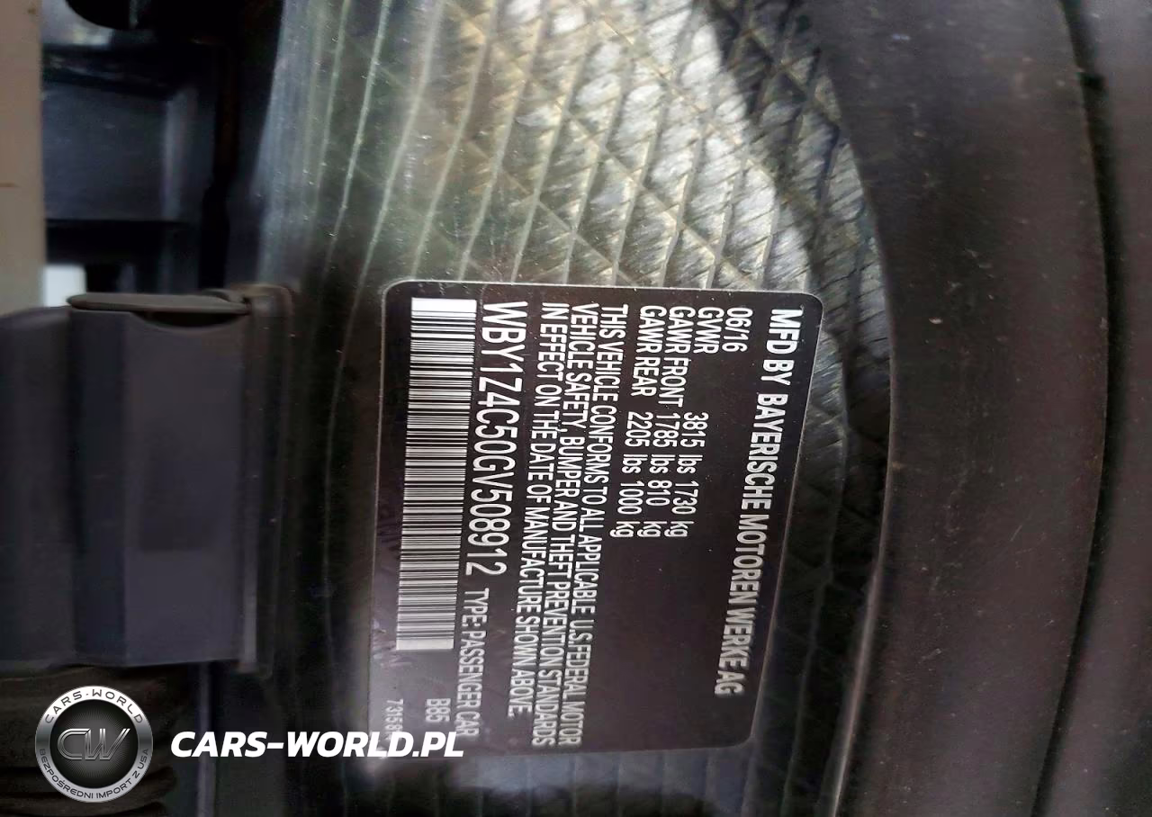 2016 BMW I3 Rex VIN:WBY1Z4C50GV508912 - 13