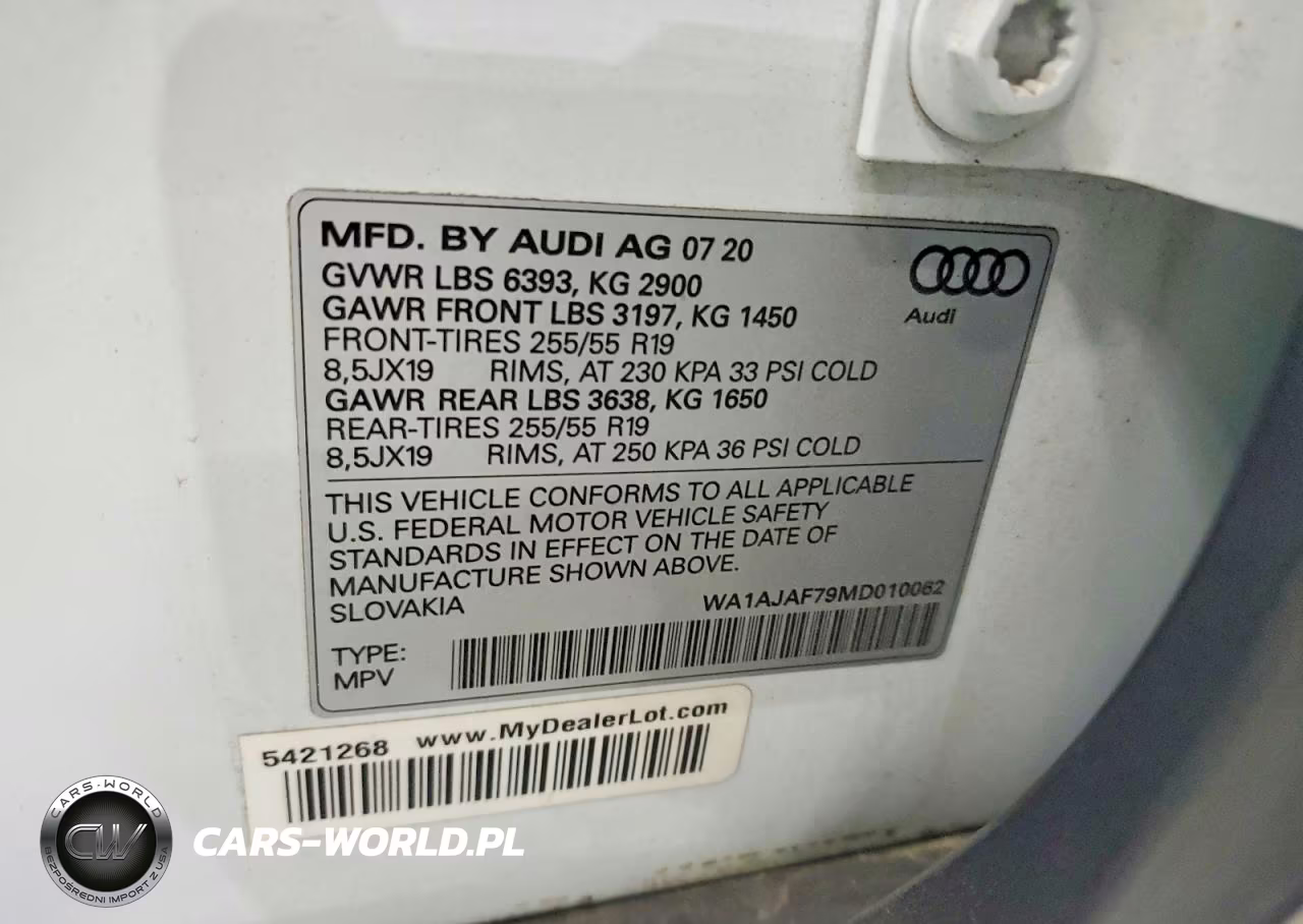 2021 Audi Q7 Premium VIN:WA1AJAF79MD010062 - 13