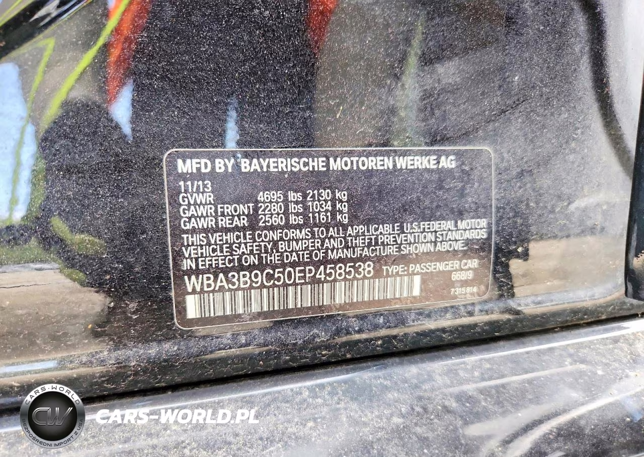 2014 BMW 335 Xi VIN:WBA3B9C50EP458538 - 12