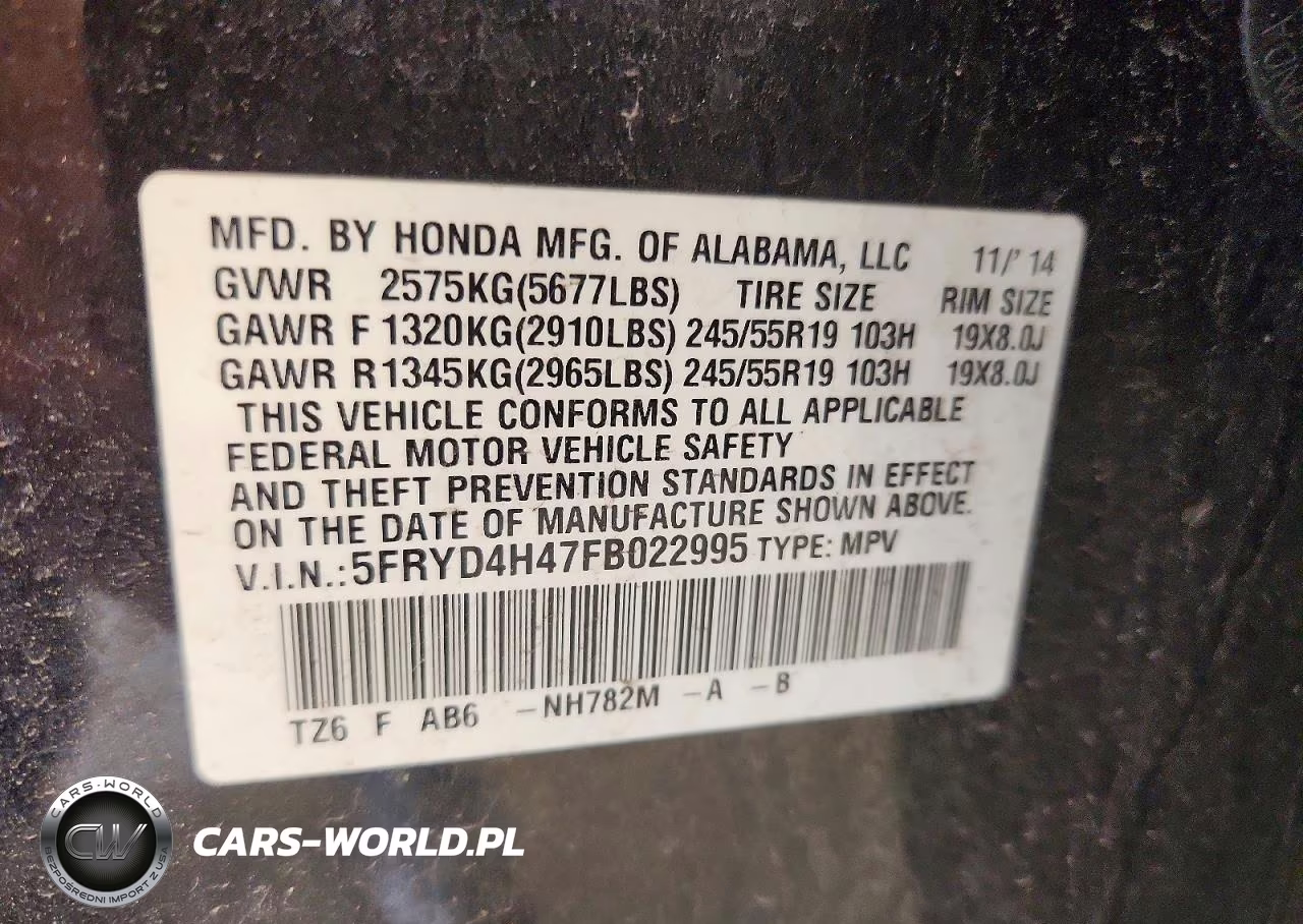 2015 Acura Mdx Technology VIN:5FRYD4H47FB022995 - 13