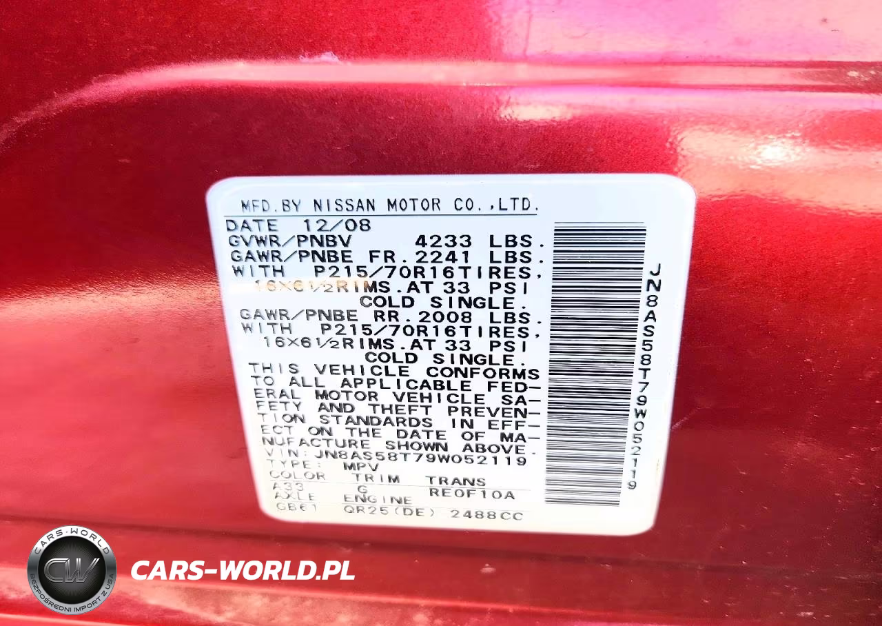 2009 Nissan Rogue S VIN:JN8AS58T79W052119 - 14
