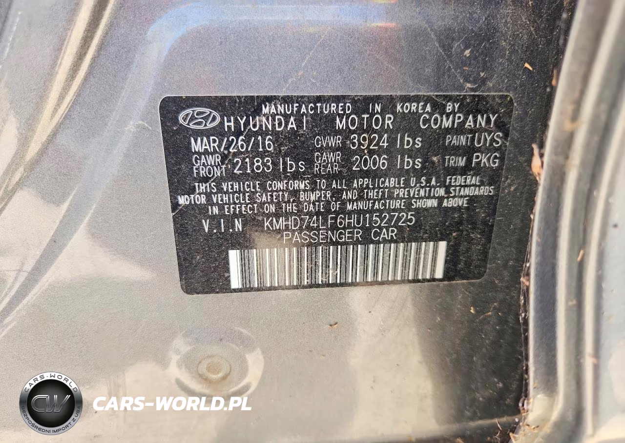 2017 Hyundai Elantra Se VIN:KMHD74LF6HU152725 - 12