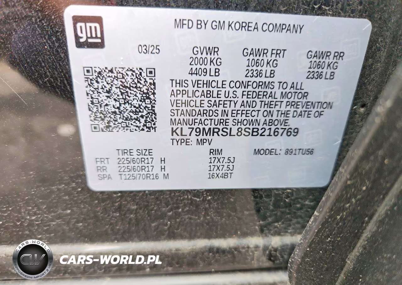 2025 Chevrolet Trailblazer Lt VIN:KL79MRSL8SB216769 - 14