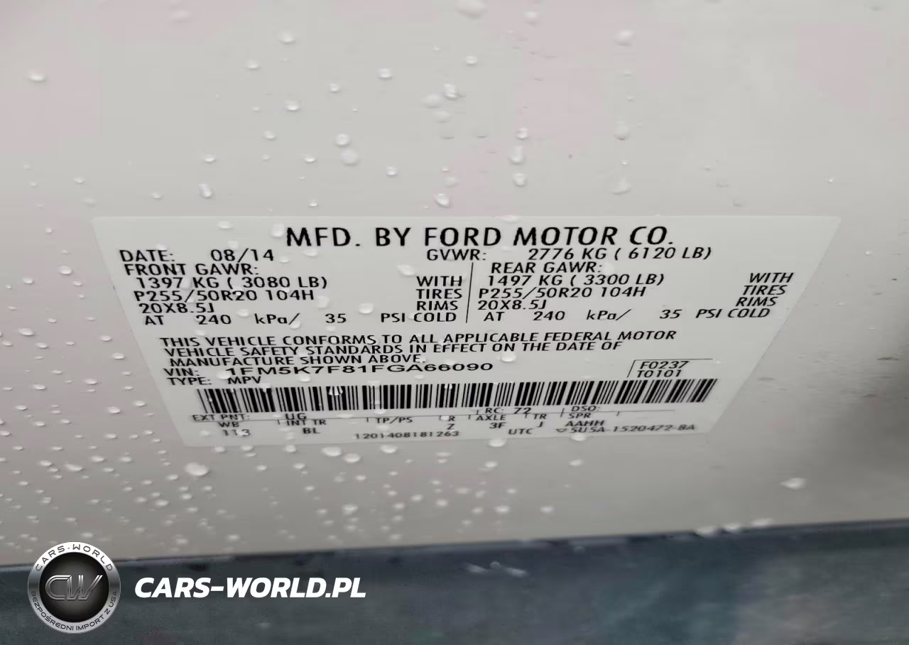2015 Ford Explorer Limited VIN:1FM5K7F81FGA66090 - 13