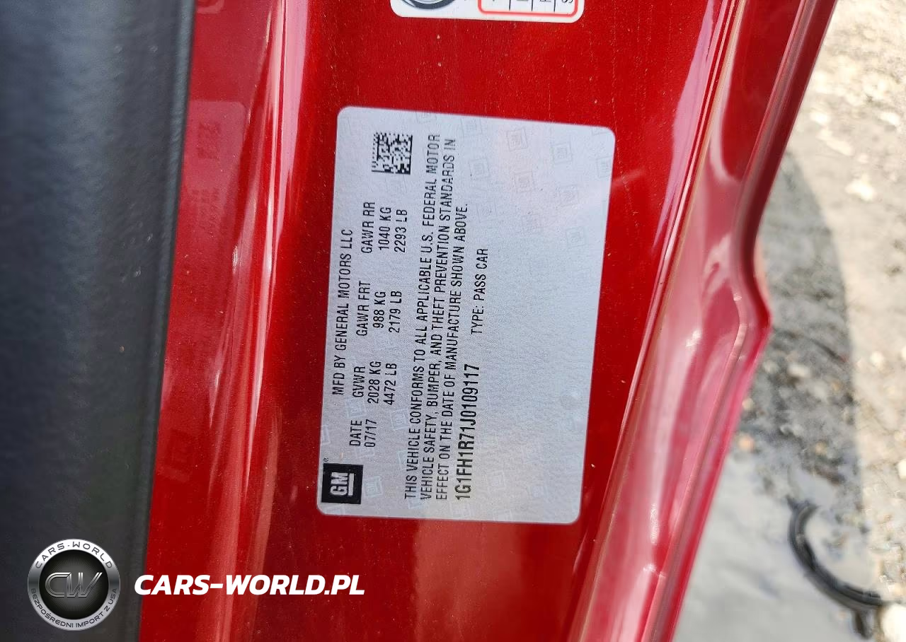 2018 Chevrolet Camaro Ss VIN:1G1FH1R71J0109117 - 12