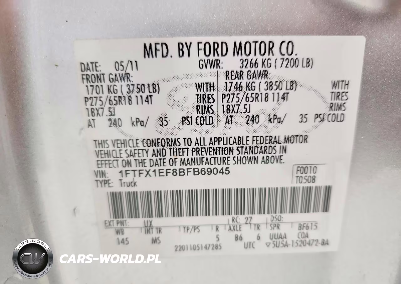 2011 Ford F150 Super Cab VIN:1FTFX1EF8BFB69045 - 12