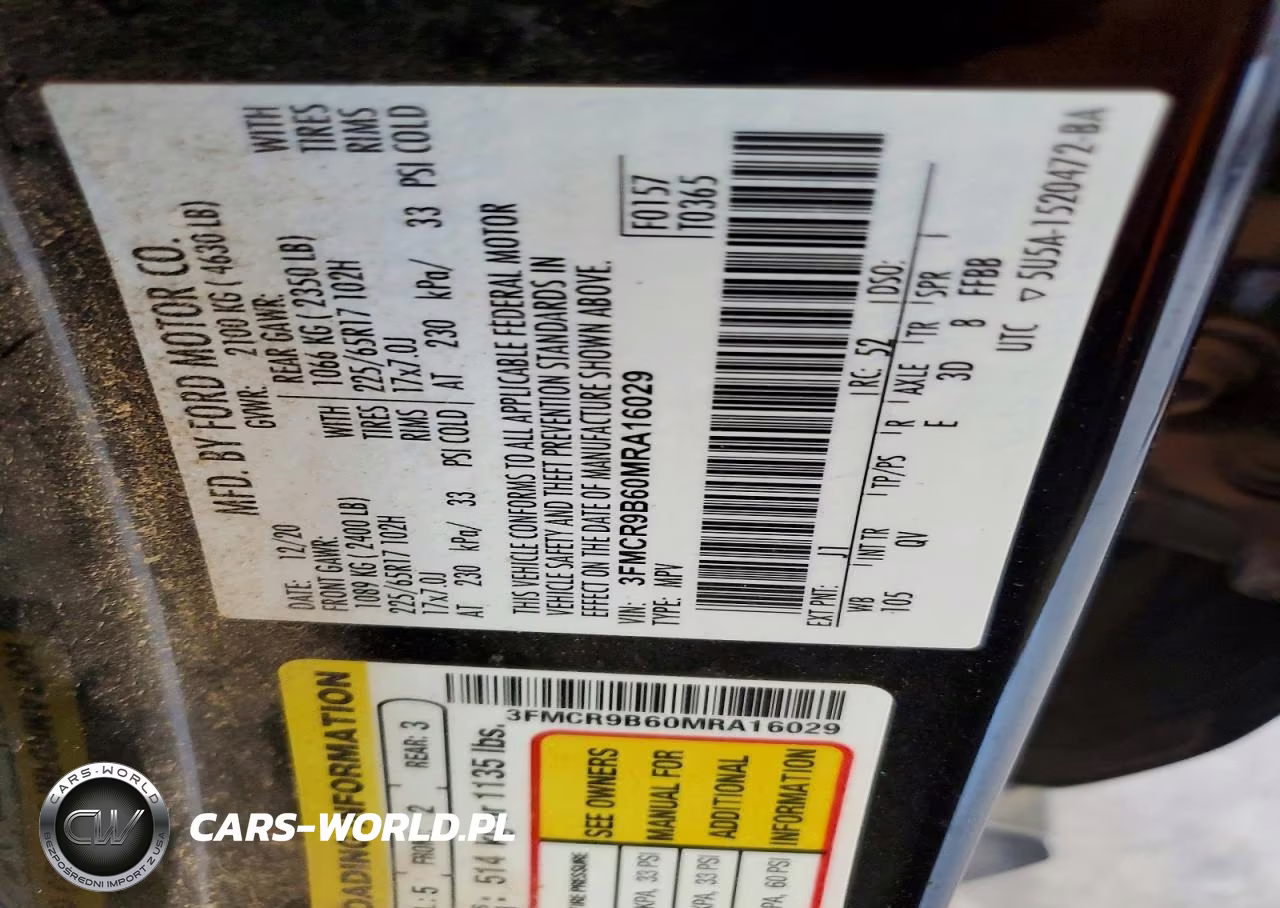 2021 Ford Bronco Sport Big Bend VIN:3FMCR9B60MRA16029 - 13