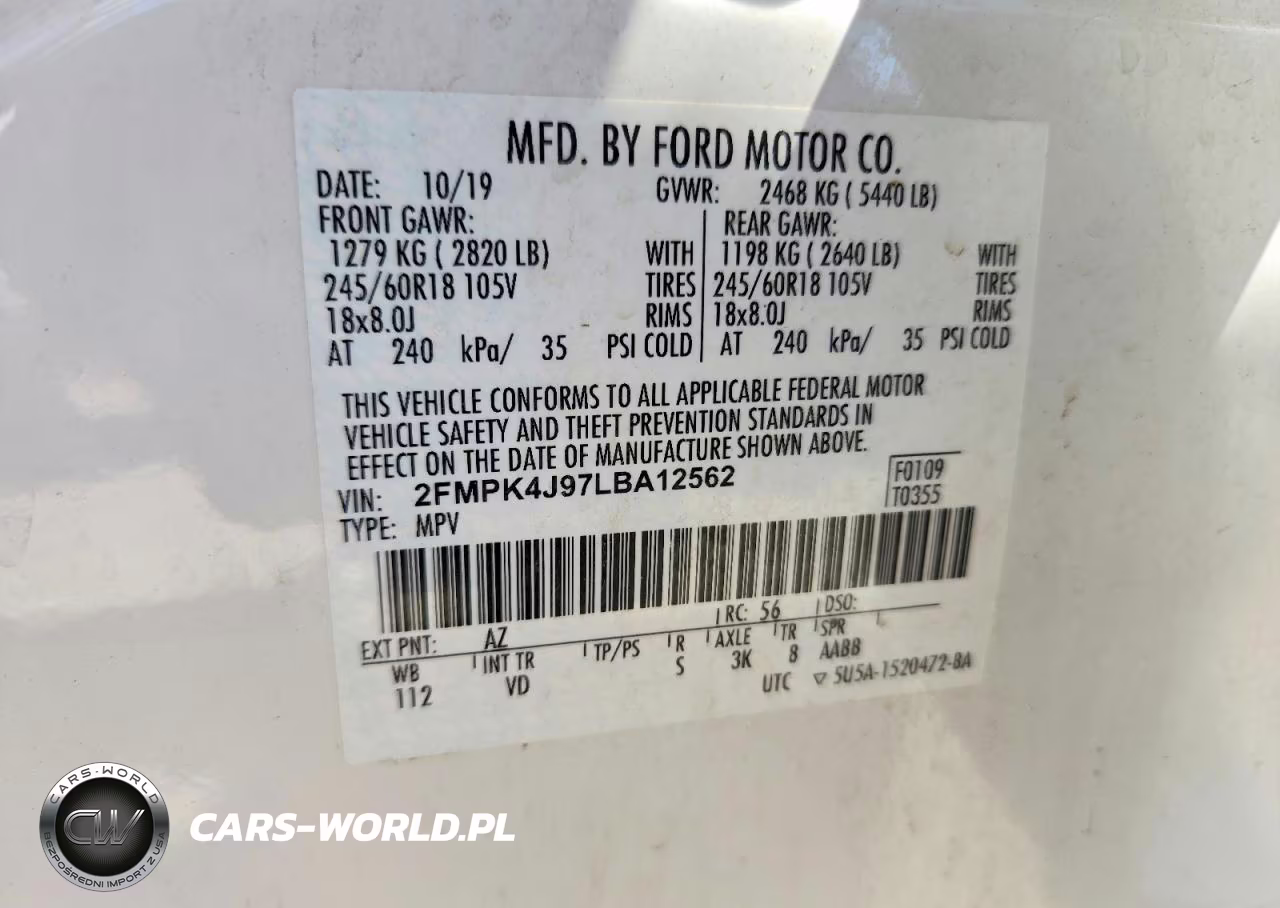 2020 Ford Edge Sel VIN:2FMPK4J97LBA12562 - 13