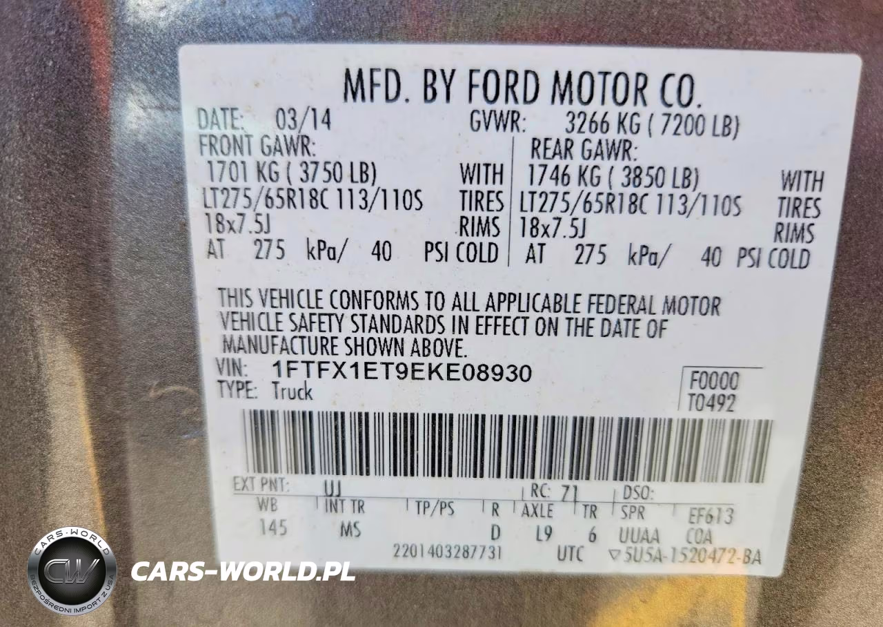 2014 Ford F150 Super Cab VIN:1FTFX1ET9EKE08930 - 12