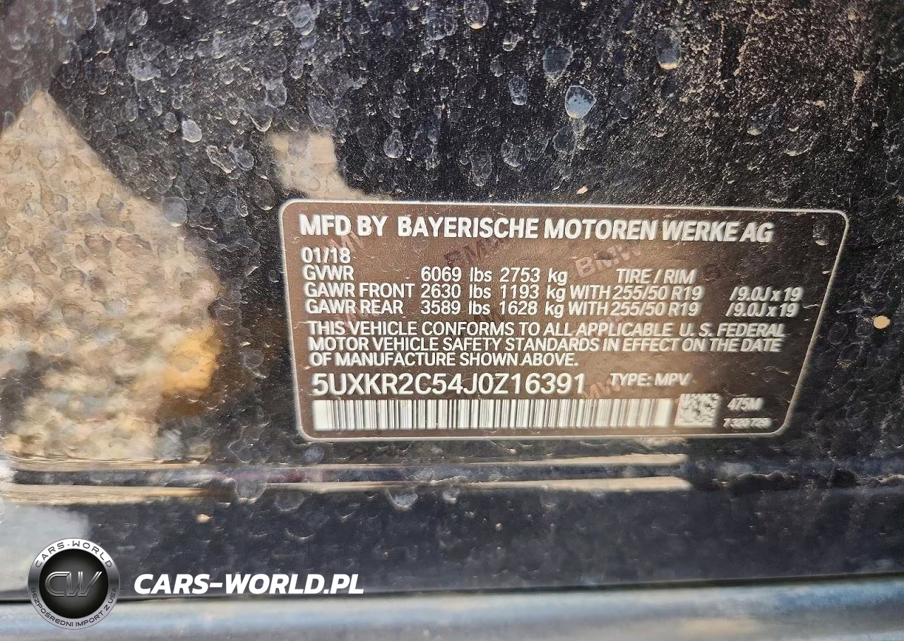 2018 BMW X5 Sdrive35I VIN:5UXKR2C54J0Z16391 - 14