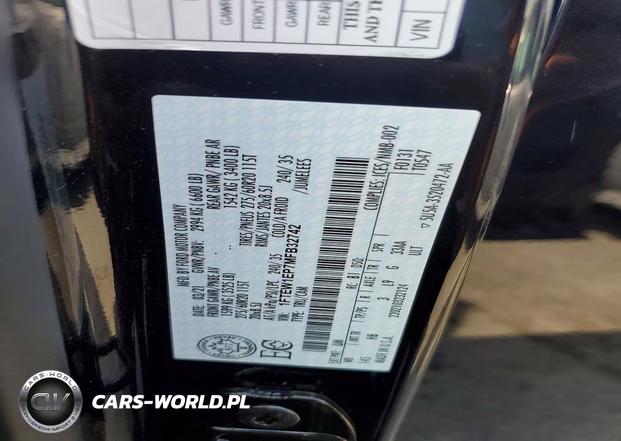 2021 Ford F150 Supercrew VIN:1FTEW1EP7MFB32742 - 13