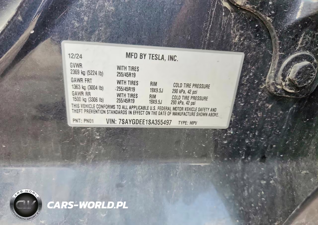 2025 Tesla Model Y VIN:7SAYGDEE1SA355497 - 12