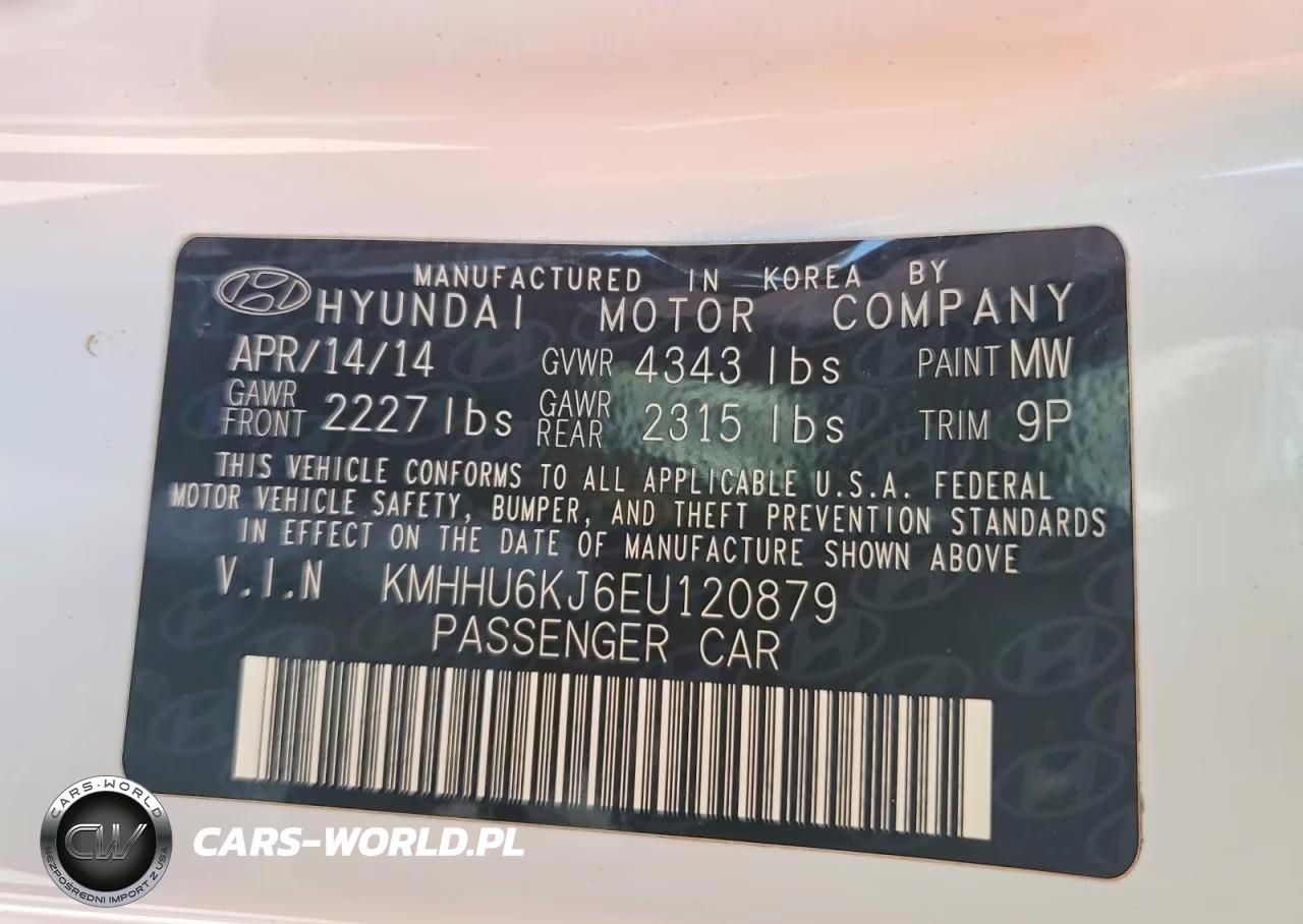 2014 Hyundai Genesis Coupe 3.8L VIN:KMHHU6KJ6EU120879 - 12
