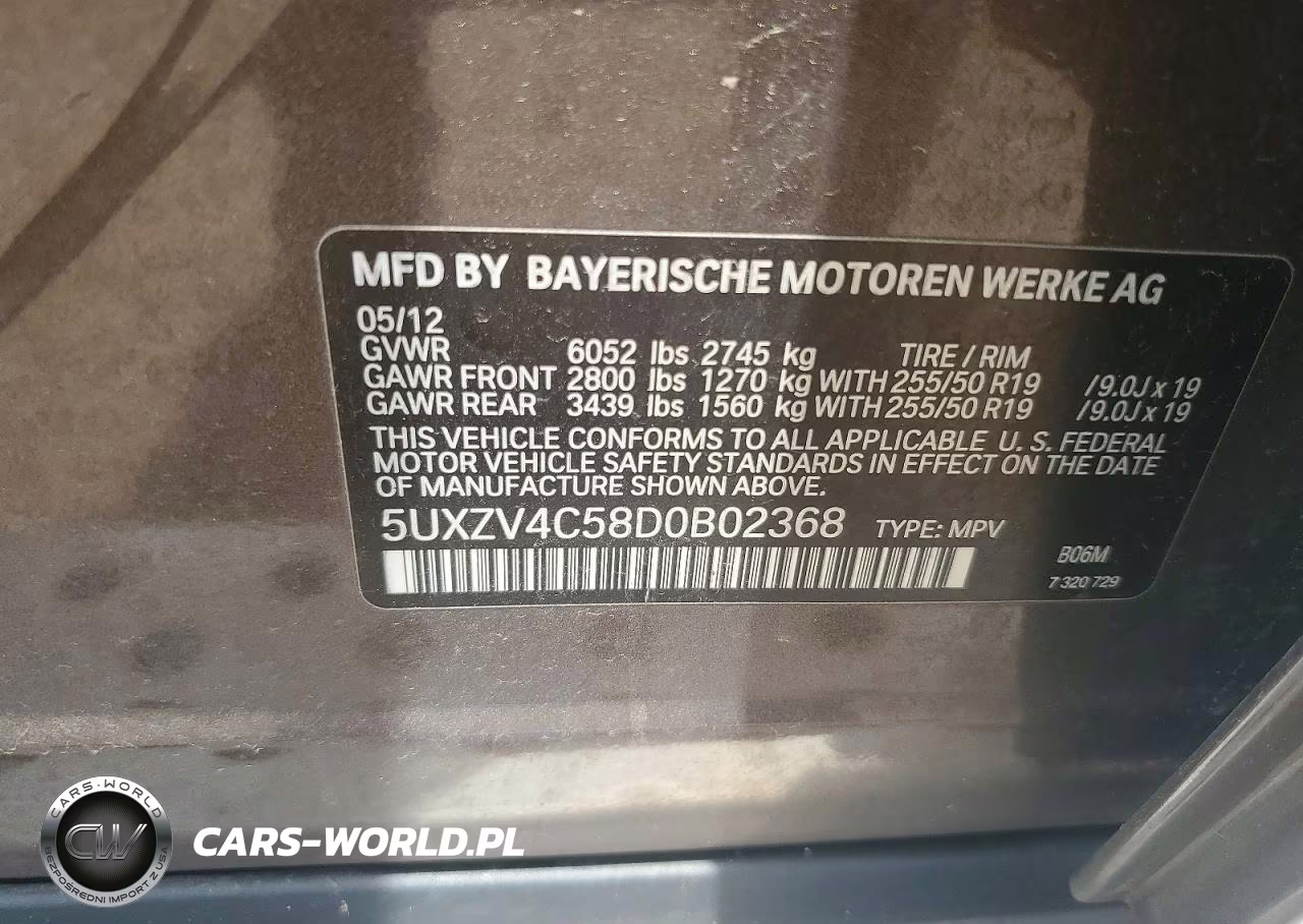 2013 BMW X5 xDrive35I VIN:5UXZV4C58D0B02368 - 13