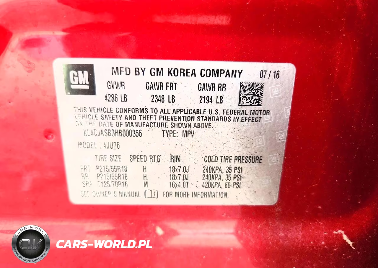2017 Buick Encore Preferred VIN:KL4CJASB3HB000356 - 13