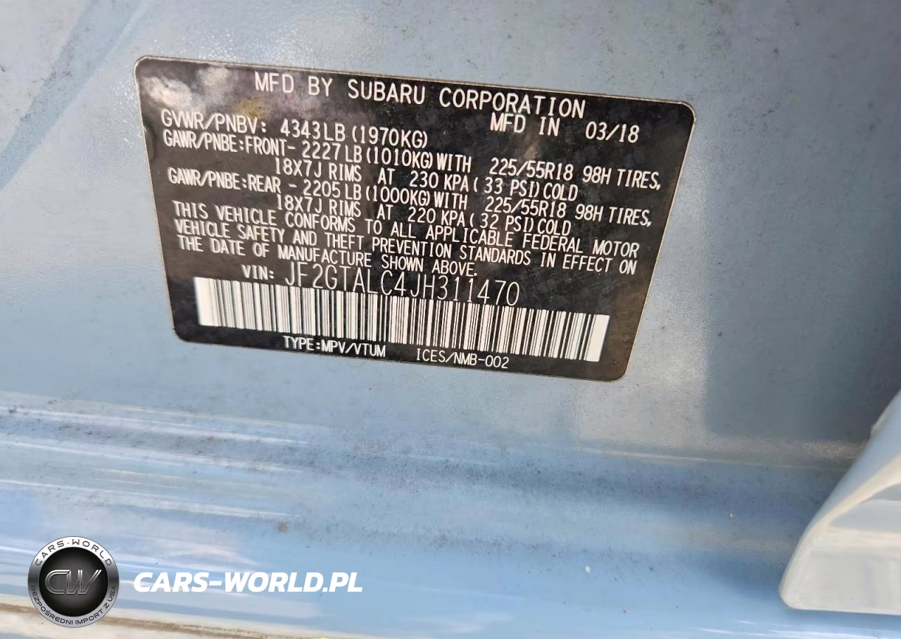 2018 Subaru Crosstrek VIN:JF2GTALC4JH311470 - 13