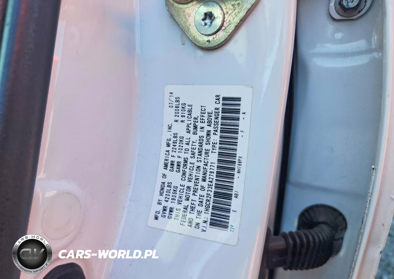 2014 Honda Accord Lx VIN:1HGCR2F33EA279771 - 12