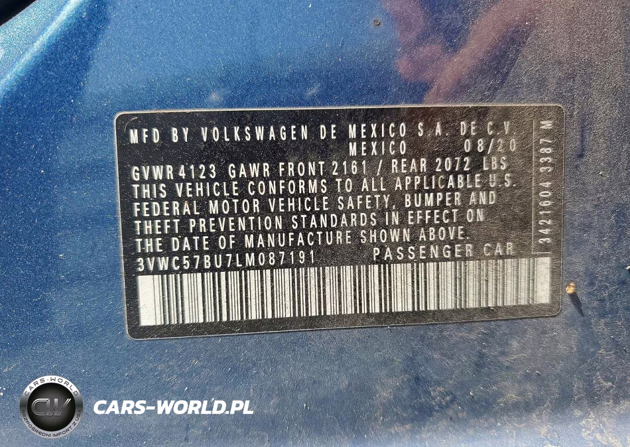 2020 Volkswagen Jetta S VIN:3VWC57BU7LM087191 - 12