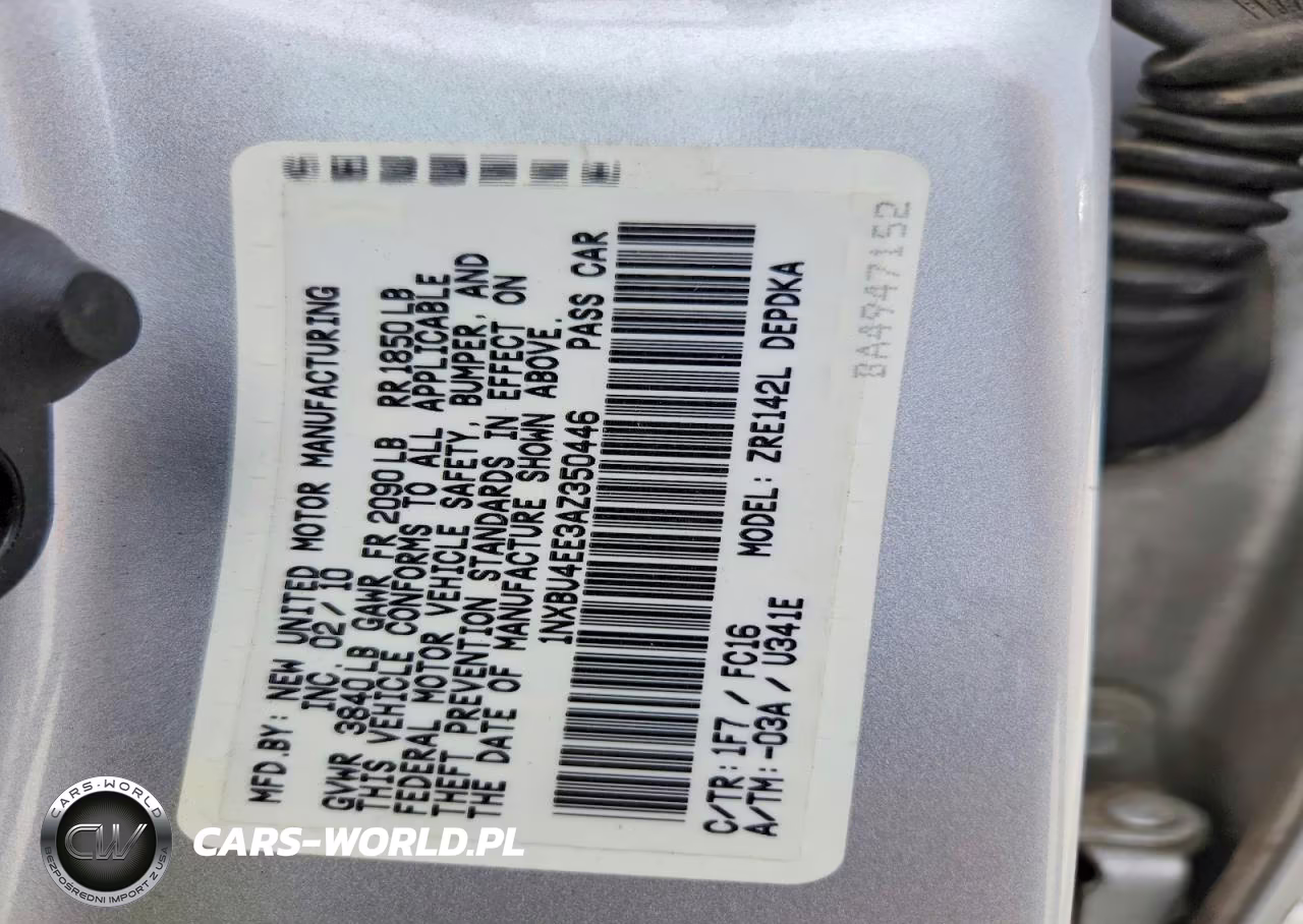 2010 Toyota Corolla Le VIN:1NXBU4EE3AZ350446 - 12