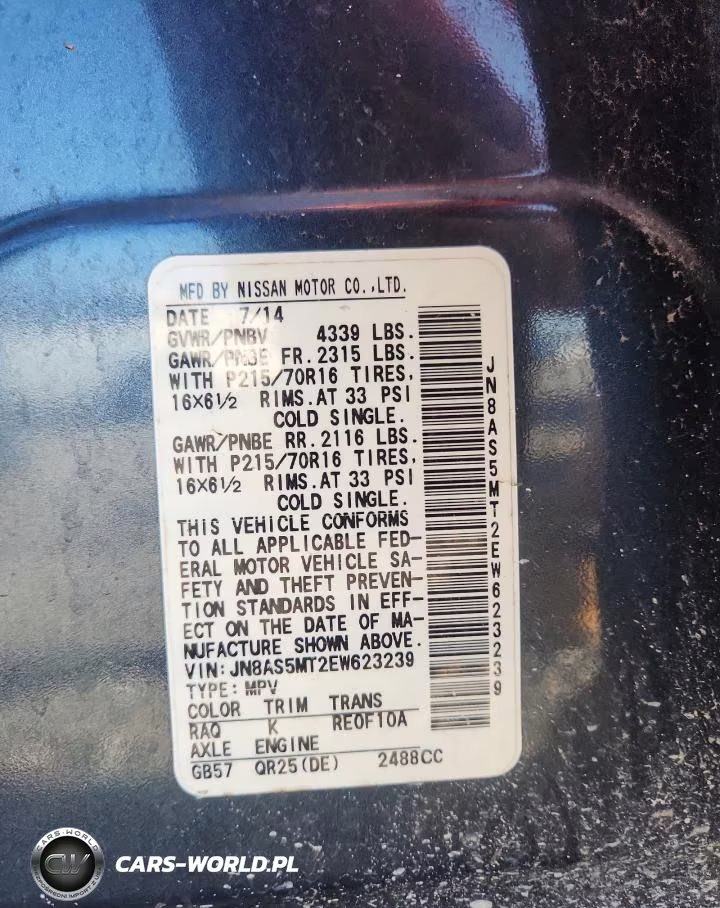 2014 Nissan Rogue Select S VIN:JN8AS5MT2EW623239 - 13