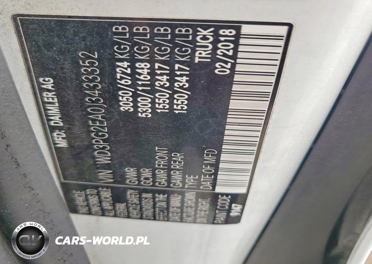 2018 Mercedes-Benz Metris VIN:WD3PG2EA0J3433352 - 13