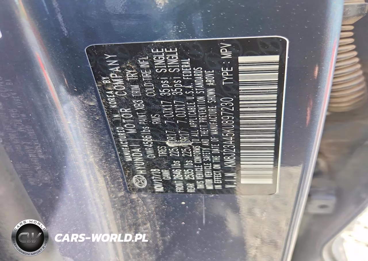 2019 Hyundai Tucson Se VIN:KM8J23A45KU897230 - 13