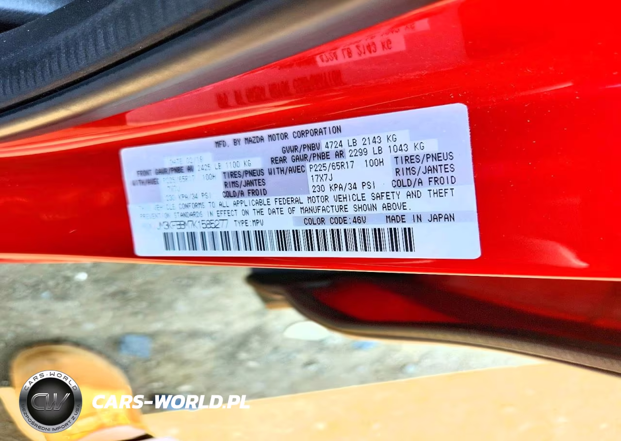 2019 Mazda Cx-5 Sport VIN:JM3KFBBM7K1585277 - 13