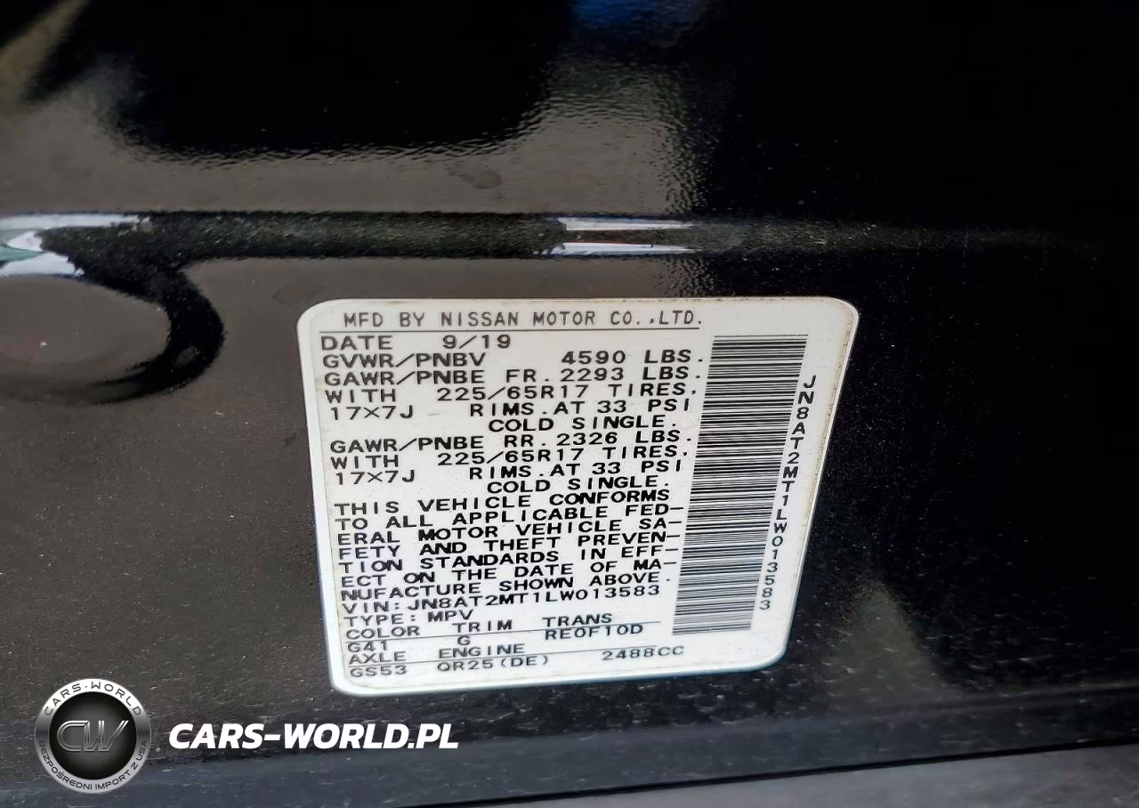 2020 Nissan Rogue Sv VIN:JN8AT2MT1LW013583 - 14