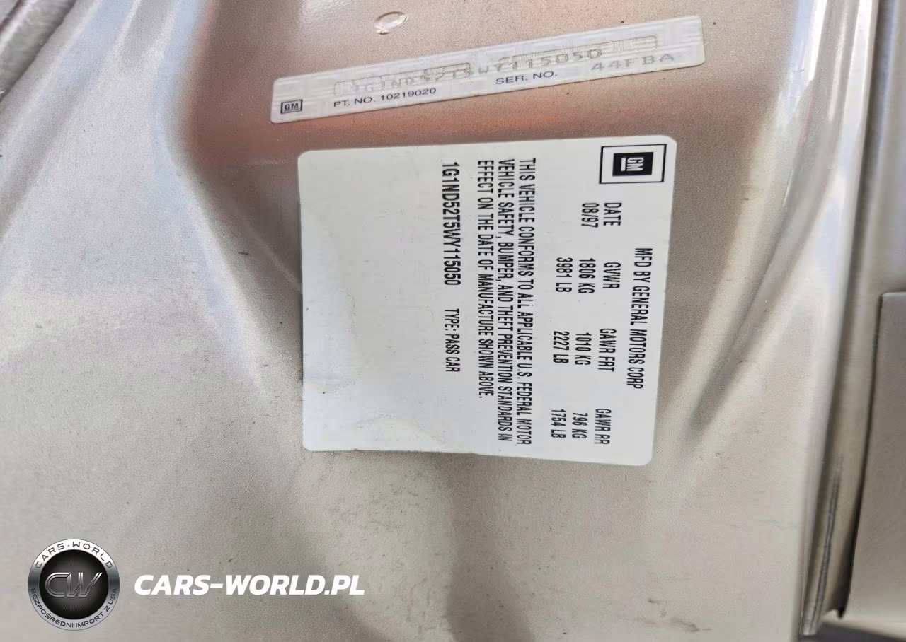 1998 Chevrolet Malibu VIN:1G1ND52T5WY115050 - 12