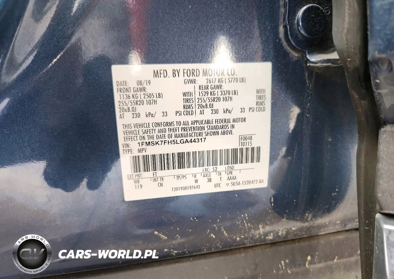 2020 Ford Explorer Limited VIN:1FMSK7FH5LGA44317 - 14