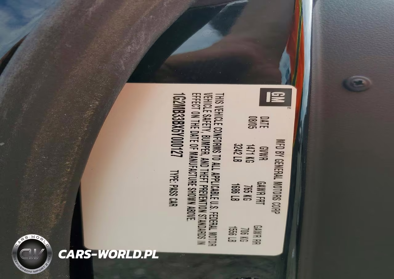 2006 Pontiac Solstice VIN:1G2MB33BX6Y000127 - 12